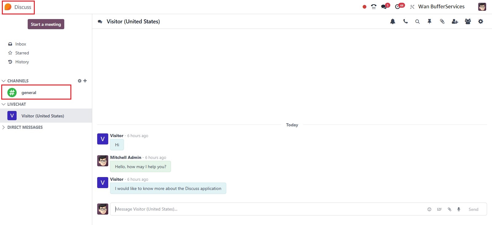 odoo discuss apps